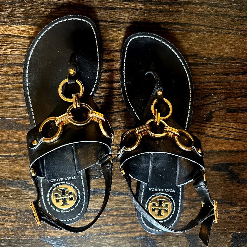 Trina Turk Black Sandals Size 8